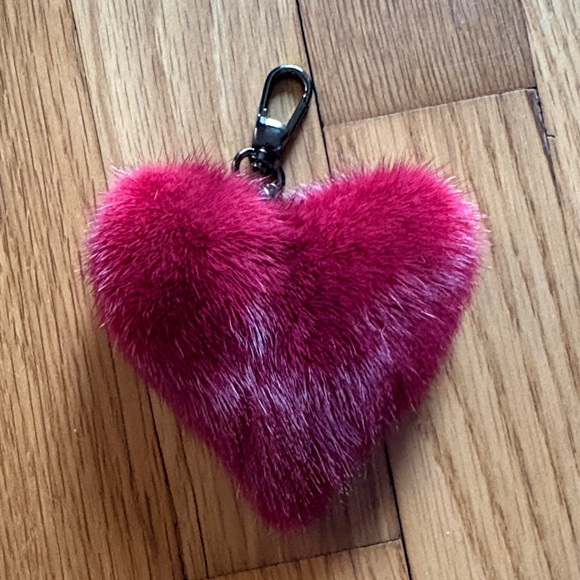 Accessories - Mink fur Heart Keychain